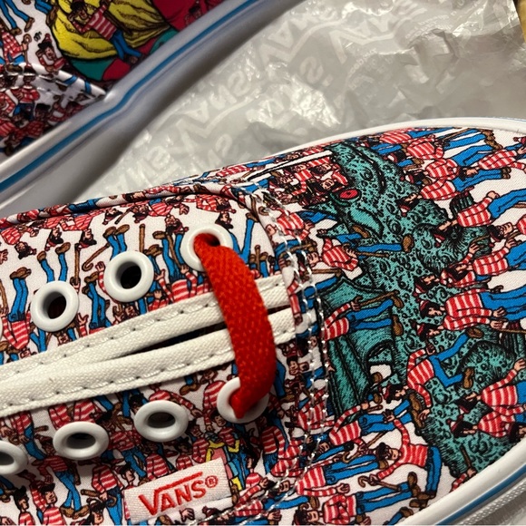 Where’s Waldo Vans Colorful Graphic Sneakers - Red, Blue, Yellow - Picture 4 of 6